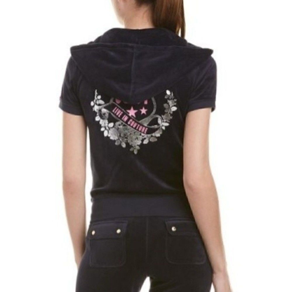 JUICY COUTURE Black Label Robertson Velour Jacket - Picture 2 of 10